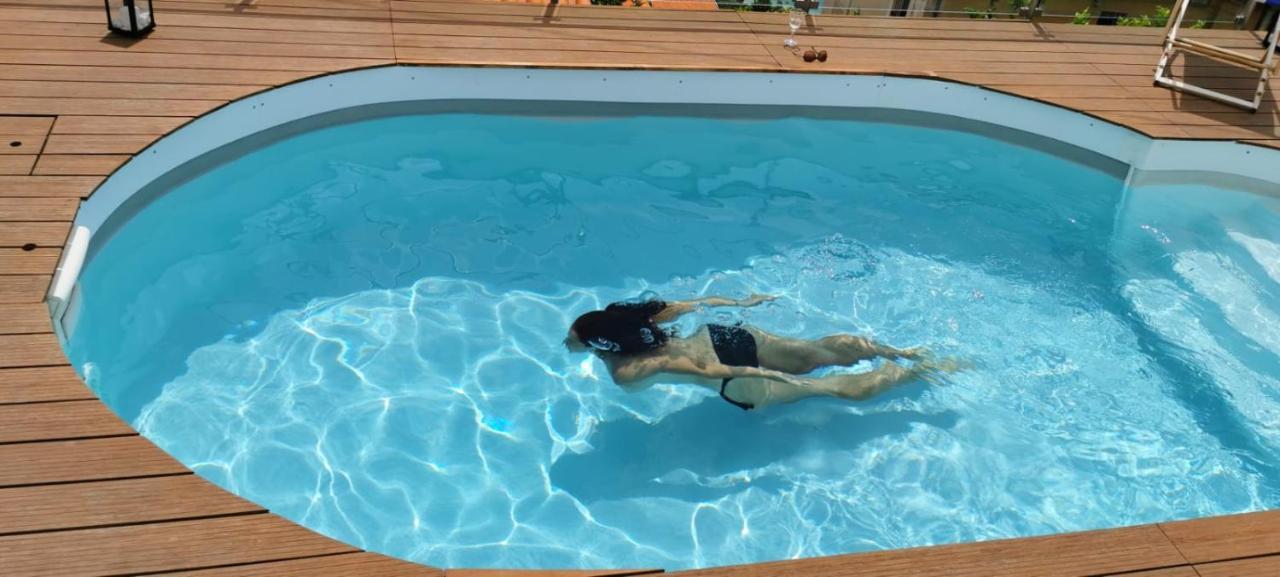 Vue magnifique avec piscine privée et sauna à 10min de Monaco Roquebrune-Cap-Martin Exterior foto